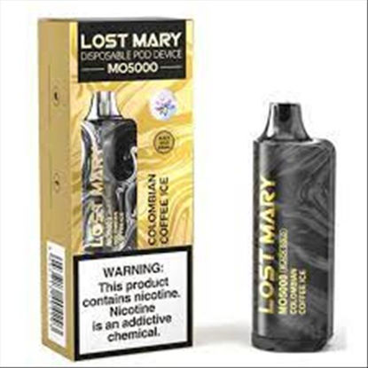 Picture of LOST MARY BLACK GOLD EDITION MO5000 COLOMBIAN COFFEE ICE 5CT