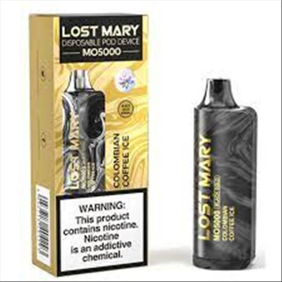 Picture of LOST MARY BLACK GOLD EDITION MO5000 COLOMBIAN COFFEE ICE 5CT