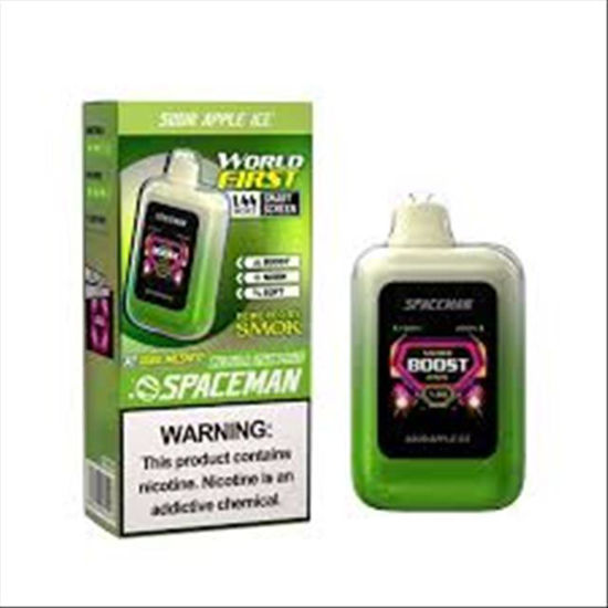 Picture of SPACEMAN NEBULA 25K PLUS SOUR APPLE ICE