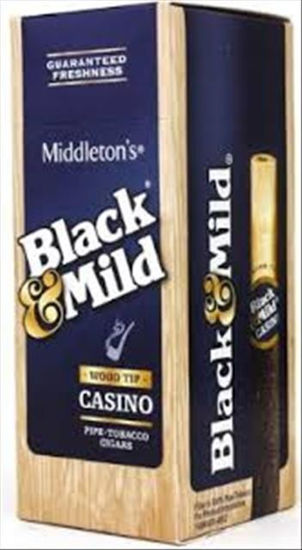 Picture of BLACK & MILD CASINO WOOD TIP NICE PRICE 25CT