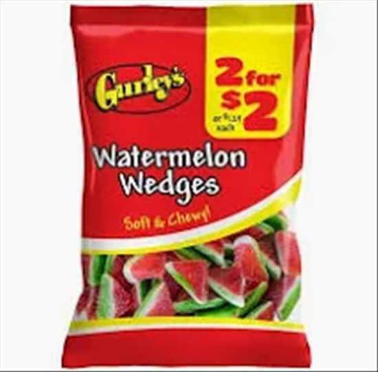 Picture of GURLEYS GUMMY WATERMELON WEDGES 2 FOR 2 2.25OZ 12CT