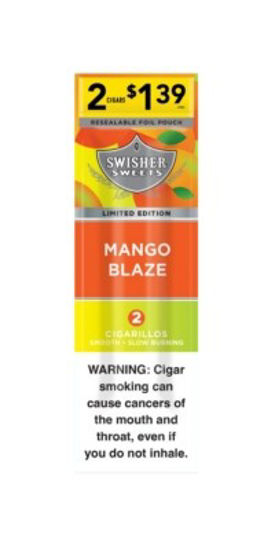 Picture of SWISHER SWEETS MANGO BLAZ 1.39
