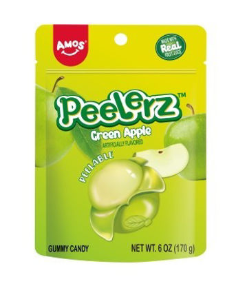 Picture of AMOS PEELERZ GUMMY GREEN APPLE  6OZ
