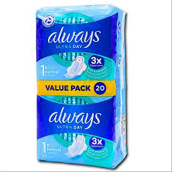 Picture of ALWAYS PADS ULTRA NORMAL PLUS VP 20CT 