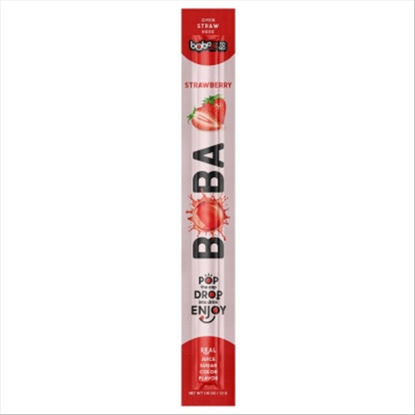 Picture of BOBAZZ TO GO BOBA STRAWBERRY STRAW 16CT 1.06OZ