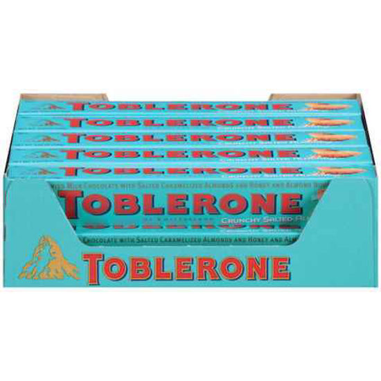 Picture of TOBLERONE CRUNCHY SALTED ALMONDS 3.52OZ 20CT