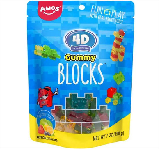 Picture of AMOS 4D GUMMY BLOCK 6OZ