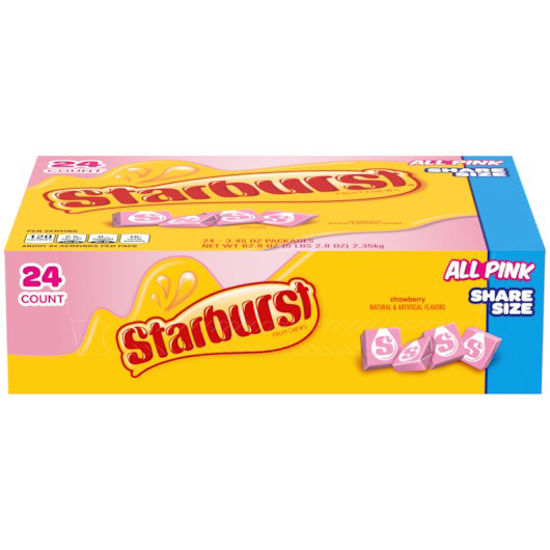 Picture of STARBURST ALL PINK KING SIZE 3.45OZ 24CT