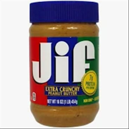 Picture of JIF EXTRA CRUNCHY PEANUT BUTTER 16OZ