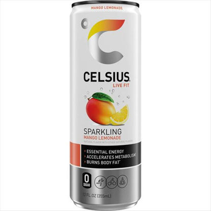 Picture of CELSIUS SPAKLING MANGO LEMONADE 12OZ 12CT