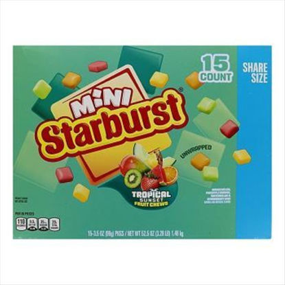 Picture of STARBURST CHEW MINI TROPICAL KING SIZE 3.5 OZ 15CT