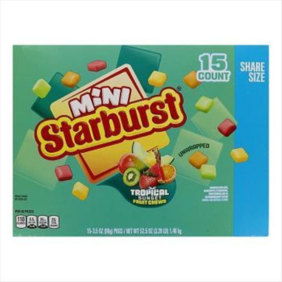 Picture of STARBURST CHEW MINI TROPICAL KING SIZE 3.5 OZ 15CT