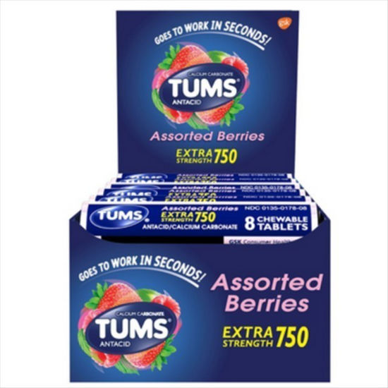 Picture of TUMS EXTRA STRENGTH 750 ASSORTED FRUIT 2PK 25CT