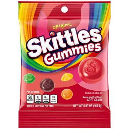 Picture of SKITTLES ORIGINAL GUMMIES PEG 5.8OZ