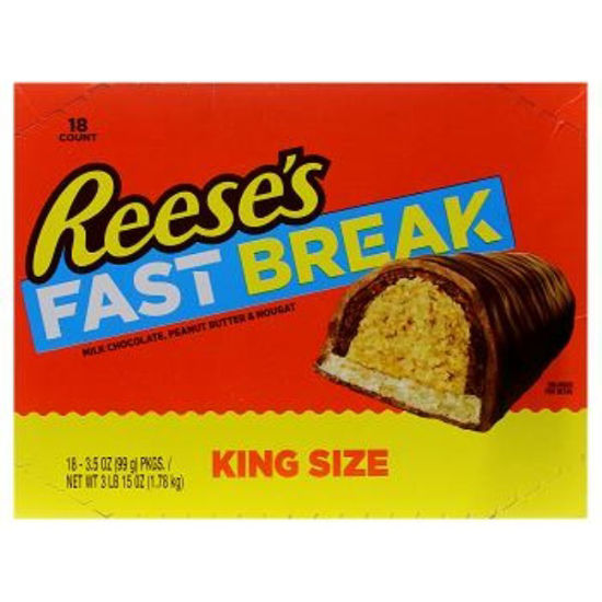 Picture of REESES PEANUT BUTTER FASTBREAK KING SIZE 3.5OZ 18CT
