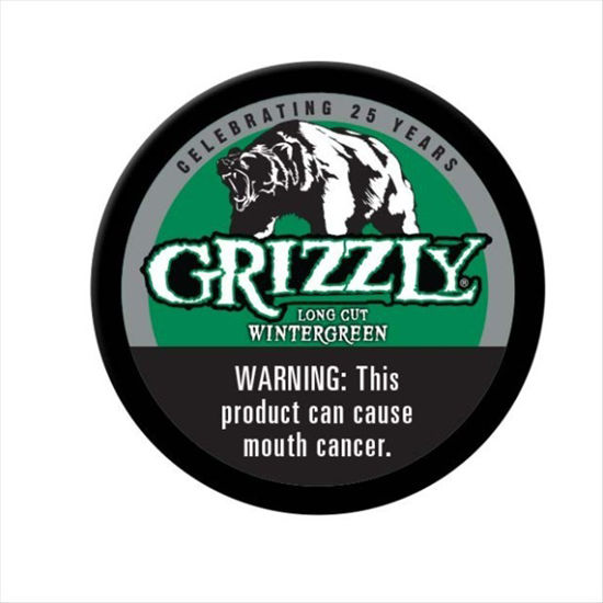 Picture of GRIZZLY LONG CUT WINTERGREEN LARGE CAN 4CT